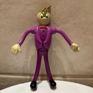 Jiminy Cricket Pinocchio McDonalds Posable Figurine Vintage 2002 Miramax Films